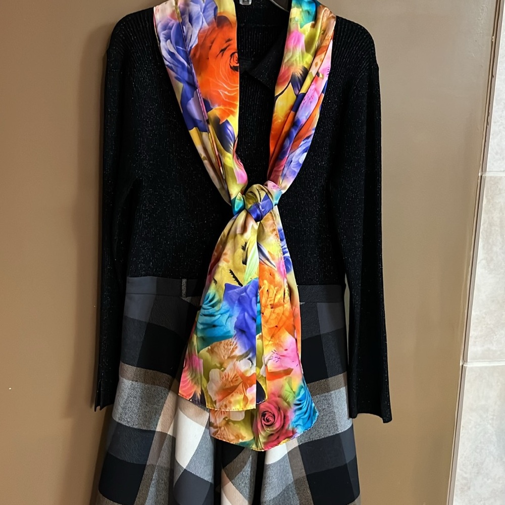 100% silk scarf